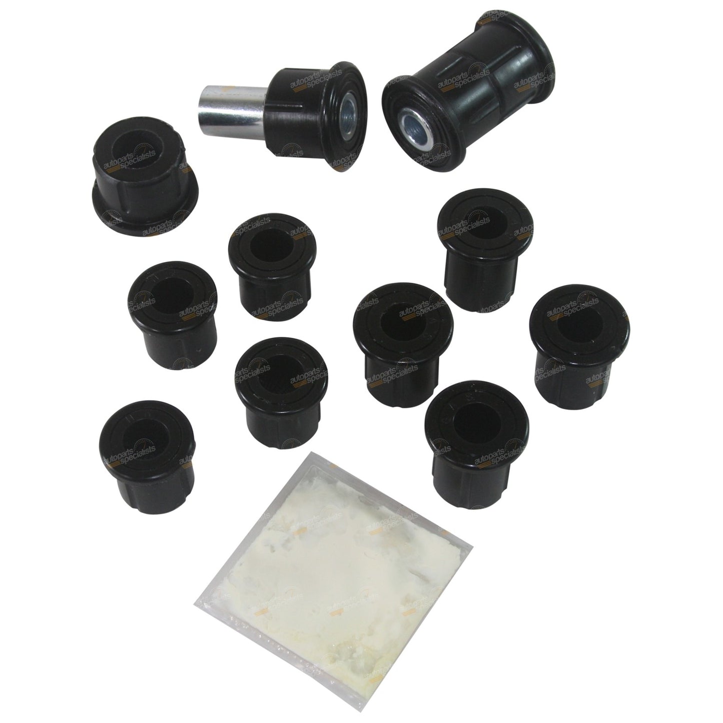 Set of 2 Greasable Rear Leaf Spring Shackle Bush & Pin Kit for Hilux 4x4 (1991–2005)
