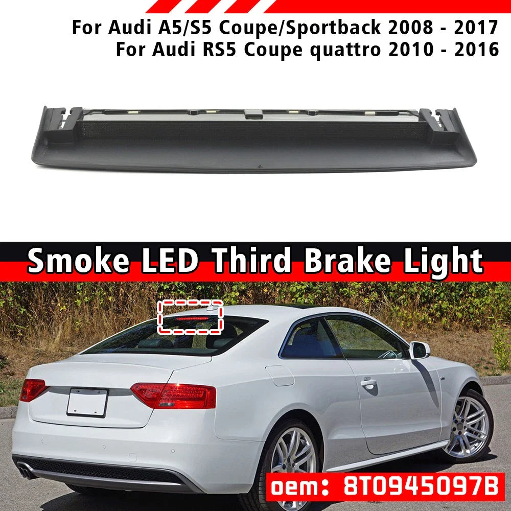3rd Center Brake Light Smoke for Audi A5 S5 (2008–2017)