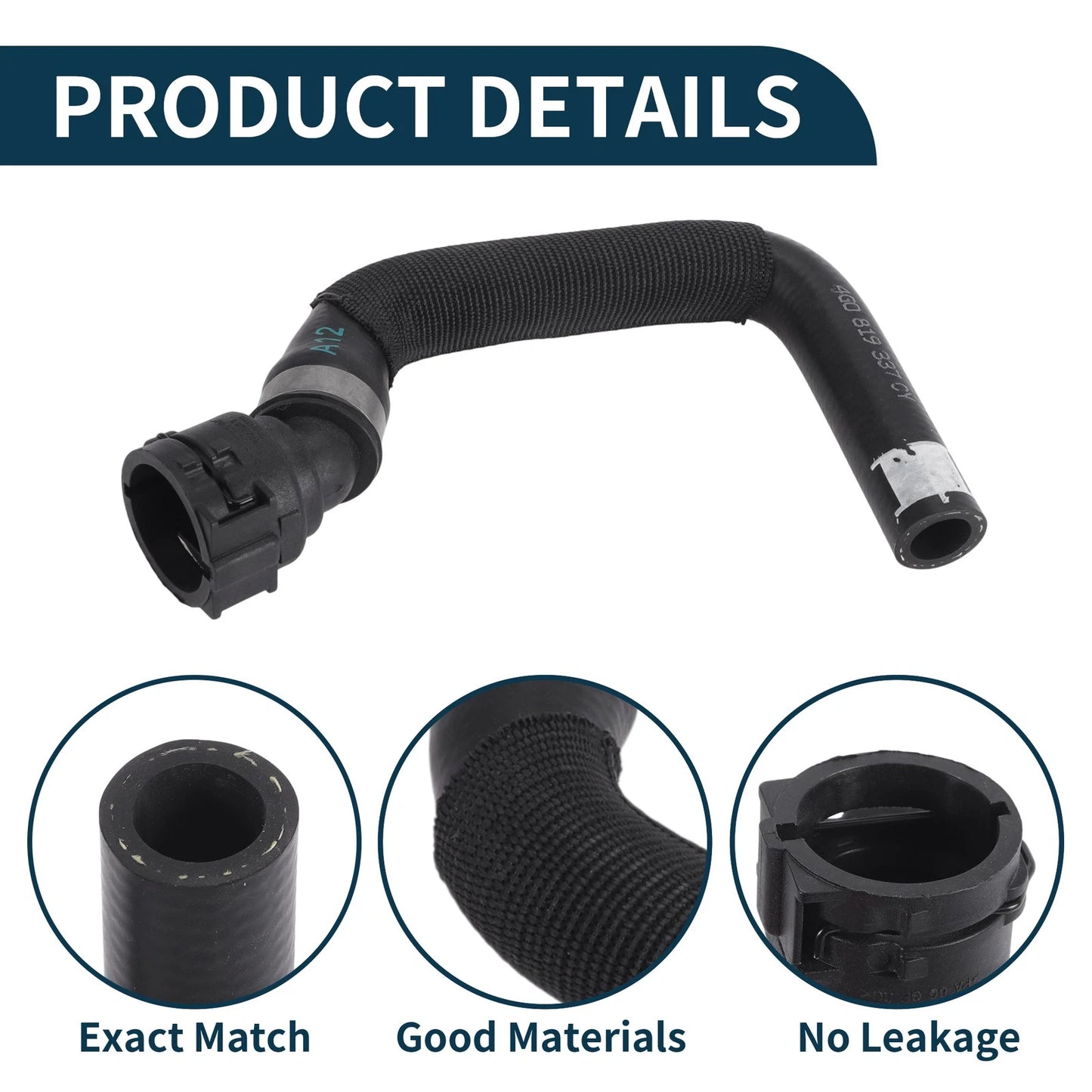 Radiator Hose No. 4G0819337 for Audi A6 A7 (2014–2024) Warm Water Pipe