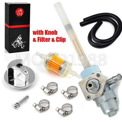 Gas Fuel Valve Petcock & Knob for Honda ATV Fourtrax 200 TRX200 2x4 (1986–1988)