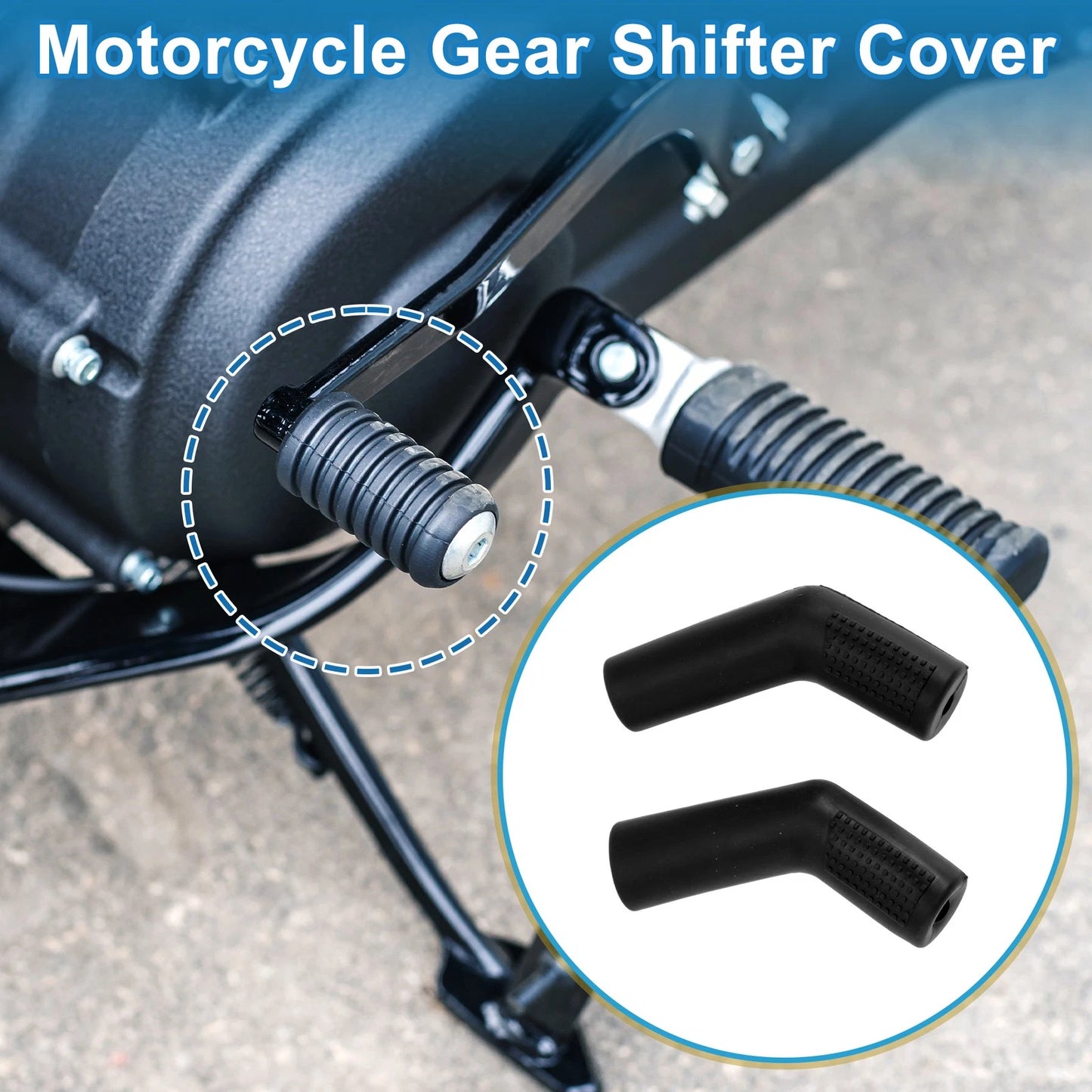 Shift Pedal Shells for Universal Vehicles (6x4.5x2cm) - Anti-Slip Pads