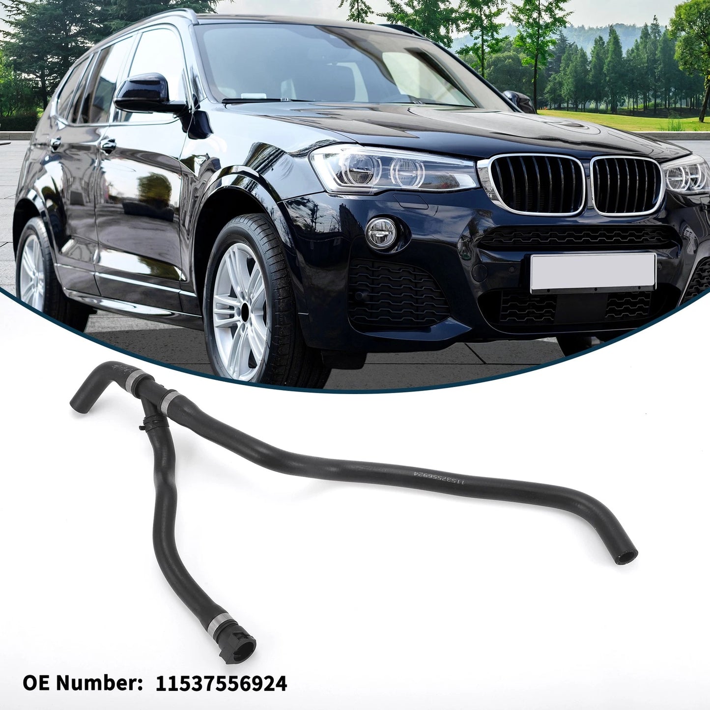 Radiator Hose No. 11537556924 for BMW X3 (2007–2010) Cooling Tube