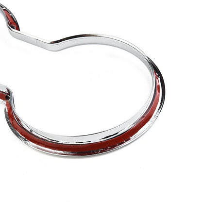Replacement Cup Holder Trim Silver Water ABS Center Chrome Cover (2011–2018)