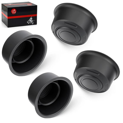 4 Front & Rear Wheel Caps for Yamaha Rhino 450 YXR450F (2006–2009)