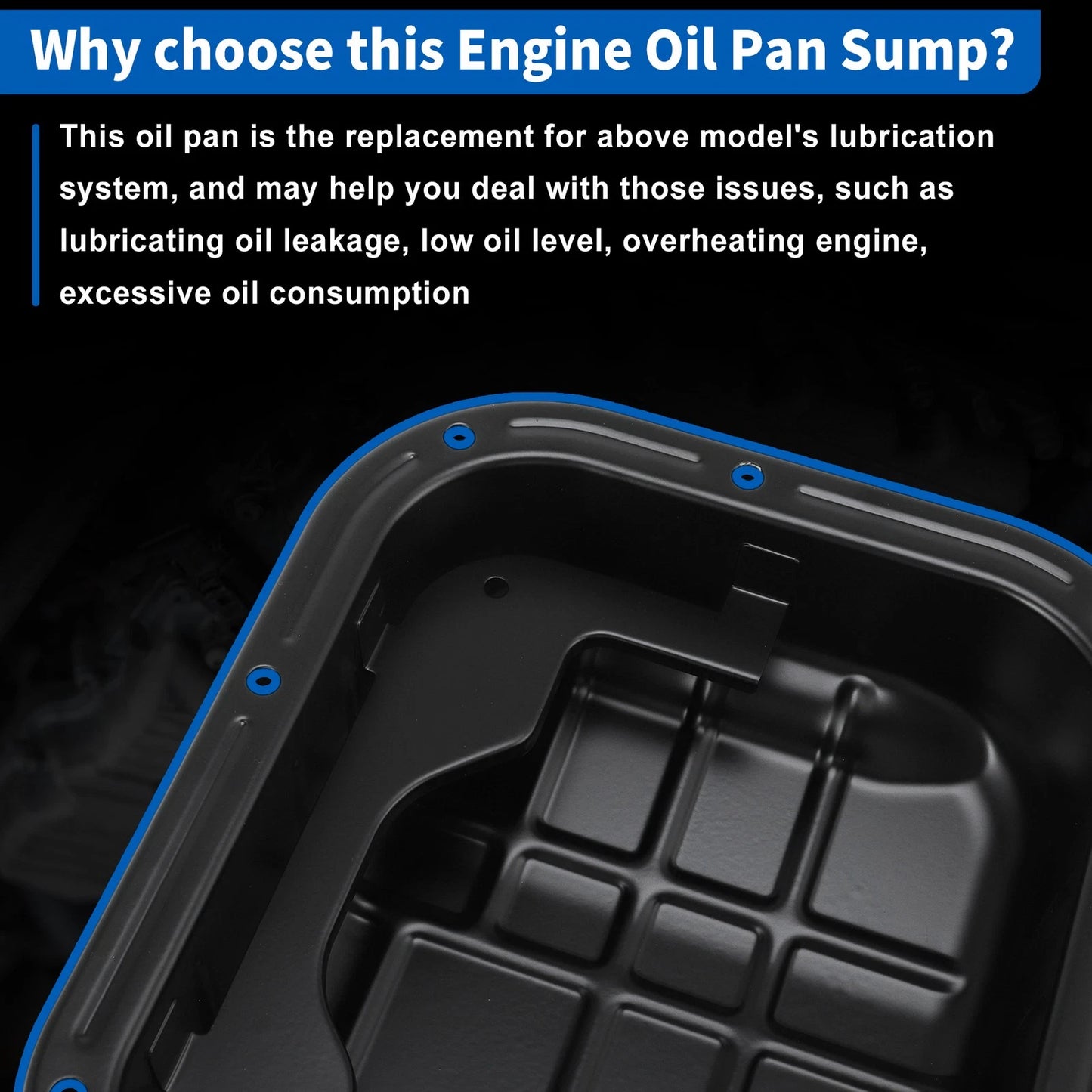 Engine Oil Pan Sump with Drain Plug for Nissan Pathfinder (2017–2020) 111106KA0B