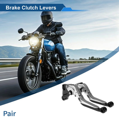 Brake Clutch Lever for Kawasaki ZZR600 (1990–2006) Silver Black