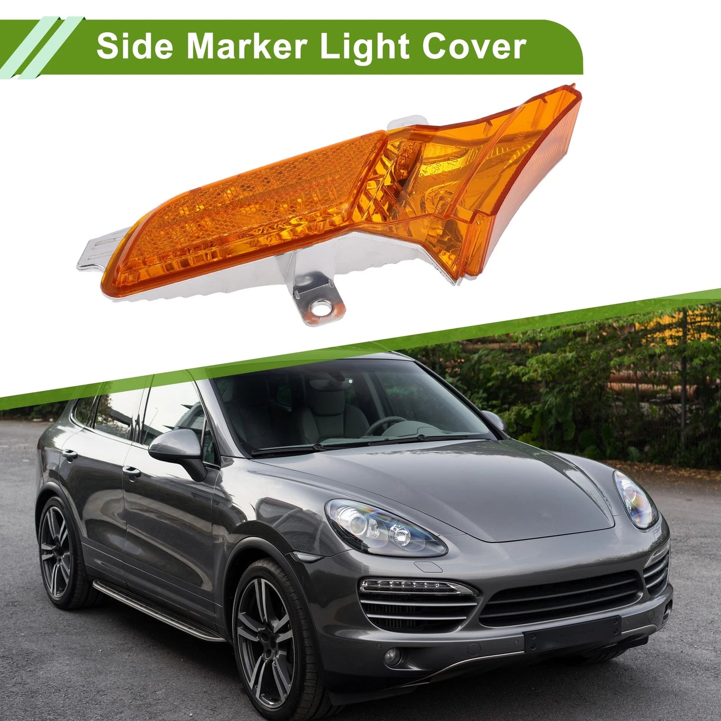 1 Pc Left Side Marker Light Cover for Porsche Cayenne (2003–2010) No. 95563103501