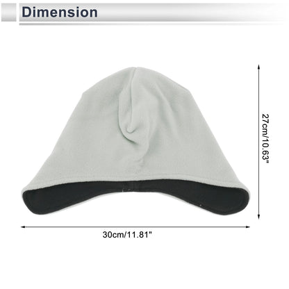 Cycling Hat for Universal Fit (27x30cm) - Polar Fleece, Light Gray