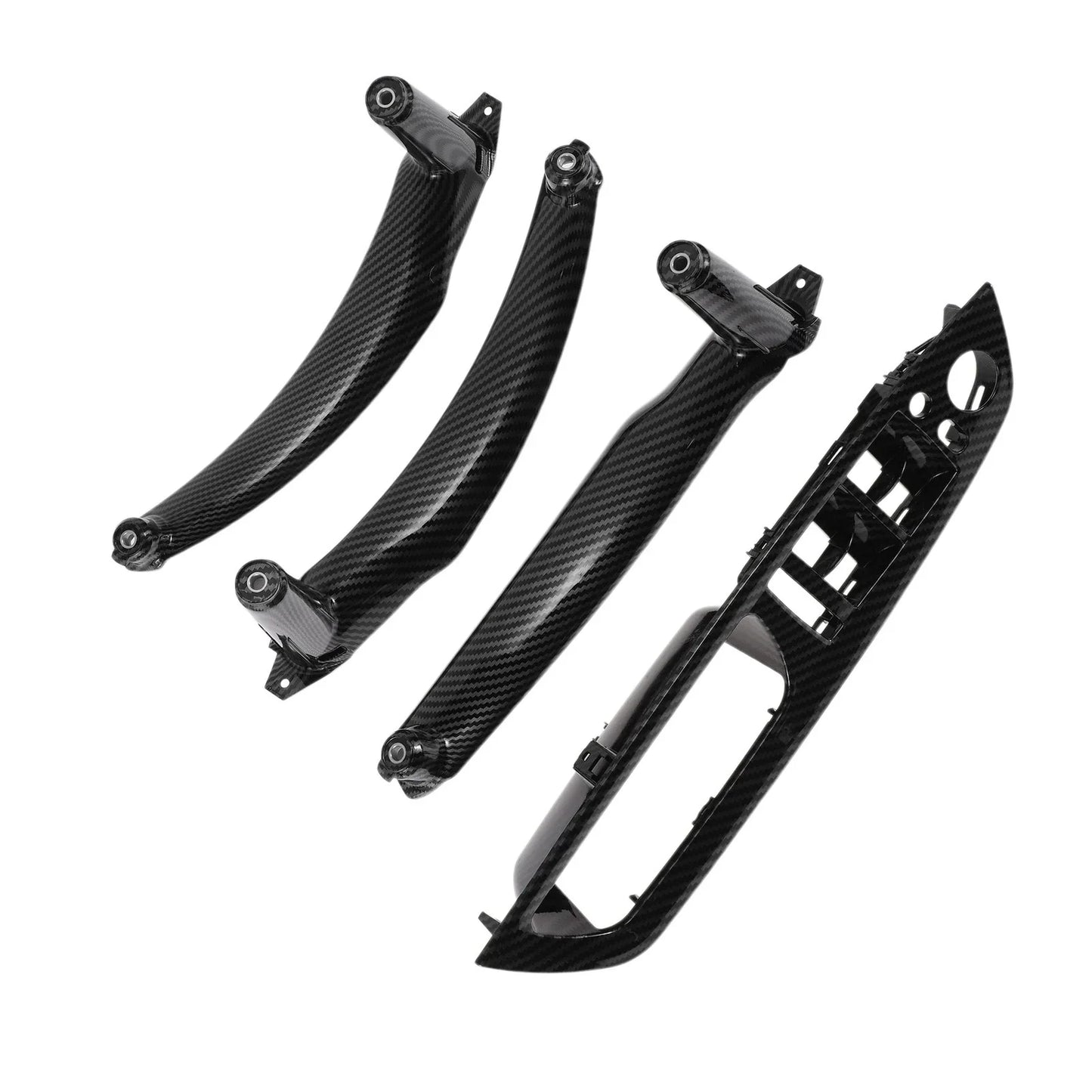 Door Panel Handle Trim Cover for BMW X5 E70 (2007 - 2013) Carbon Fiber Black
