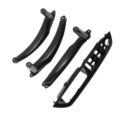 Door Panel Handle Trim Cover for BMW X5 E70 (2007 - 2013) Carbon Fiber Black