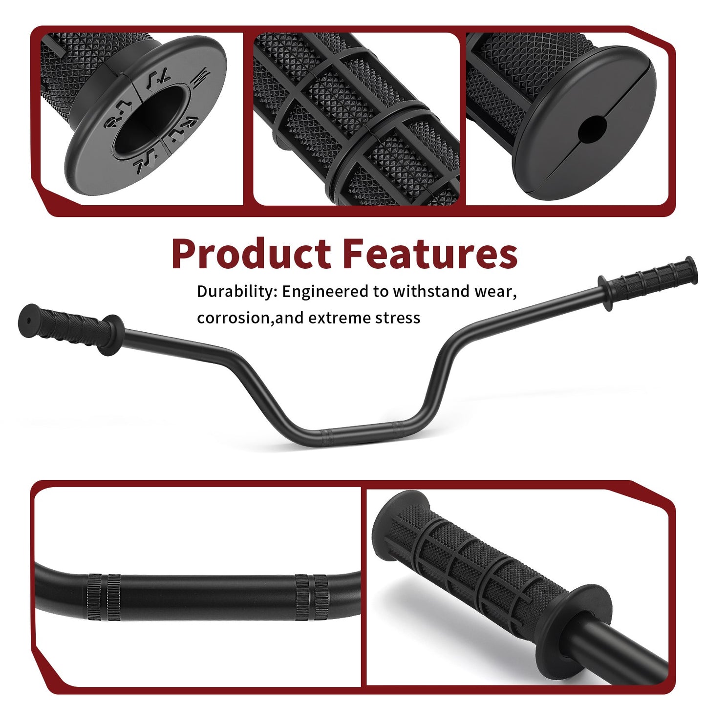 Heavy Duty Handlebar & Grips for Yamaha Raptor 700 (2013–2024)