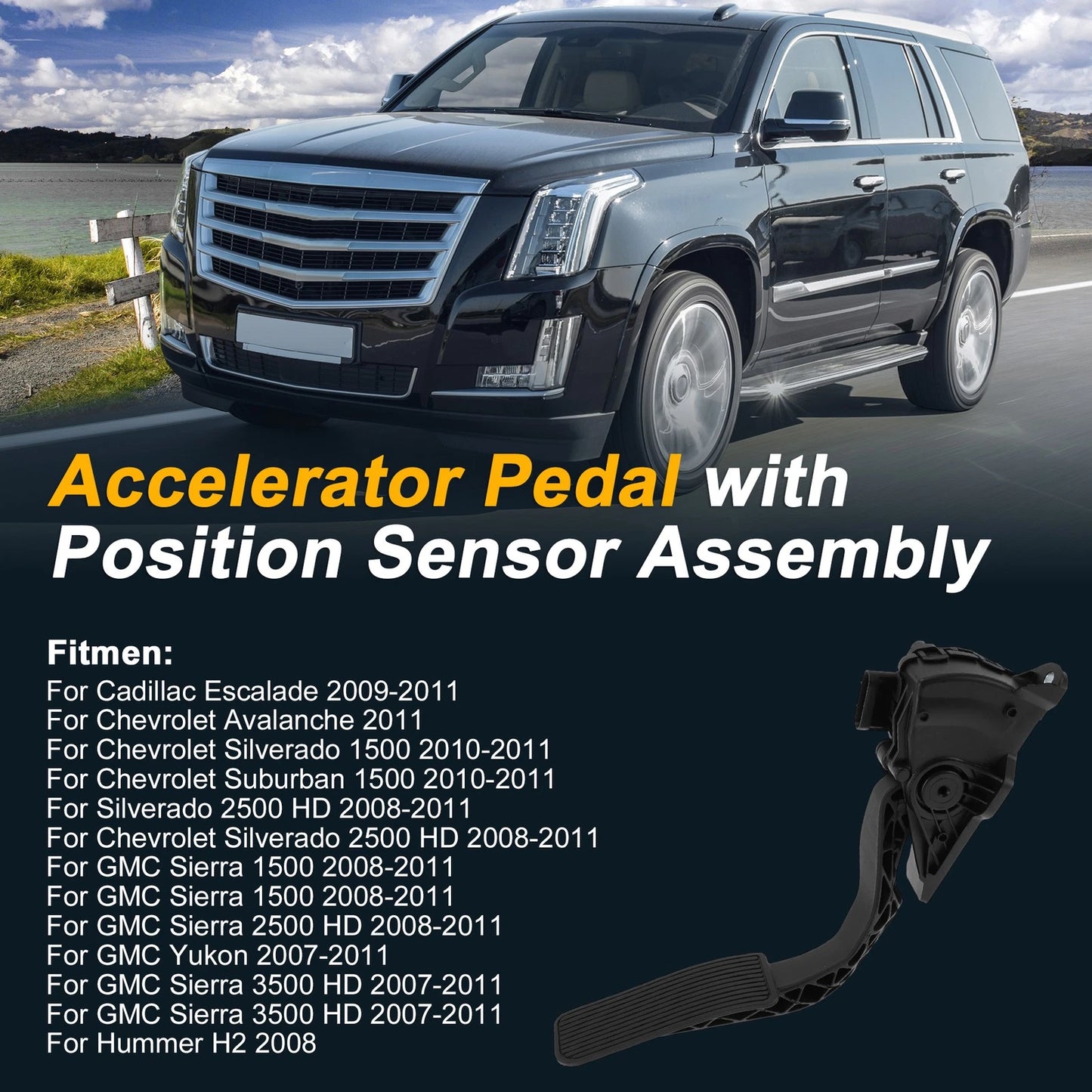 Accelerator Pedal with Position Sensor Assembly for Cadillac Escalade (2002–2006)