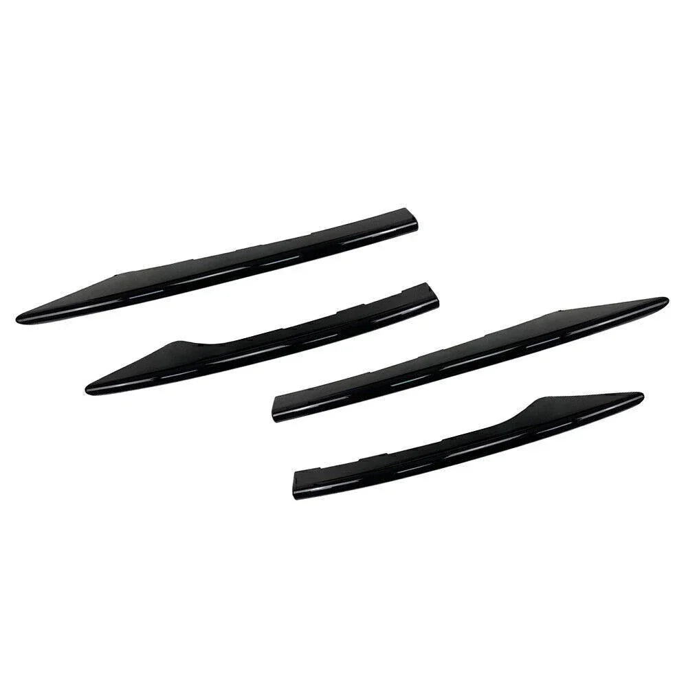 4x Fog Light Cover Trim for Mercedes Benz E-Class W213 (2021+) Black