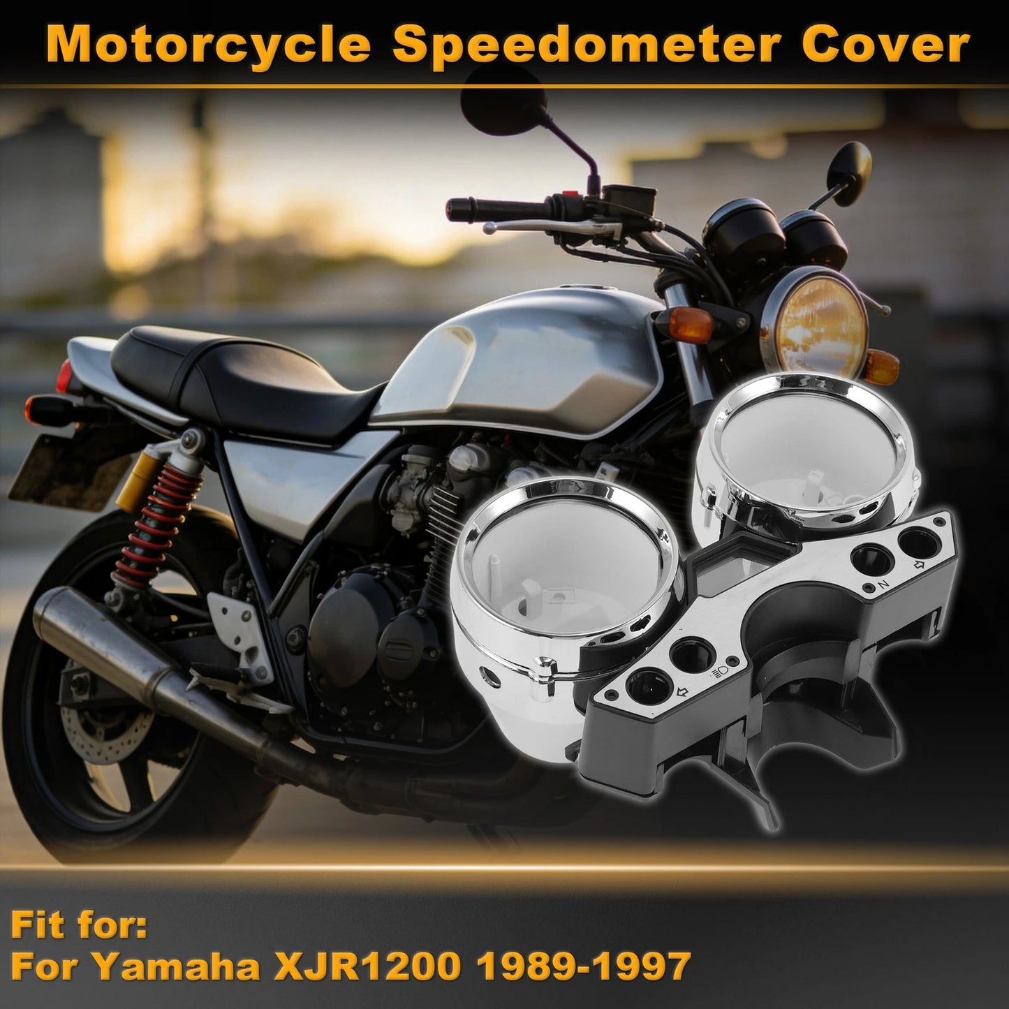 Speedometer Gauge Cover for Yamaha XJR1200 (1989–1997) Plastic