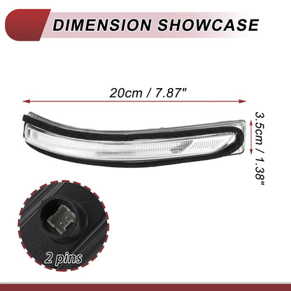 Right Mirror Turn Signal Light for KIA Niro (2017–2020) No. 87623G5000 Black Clear