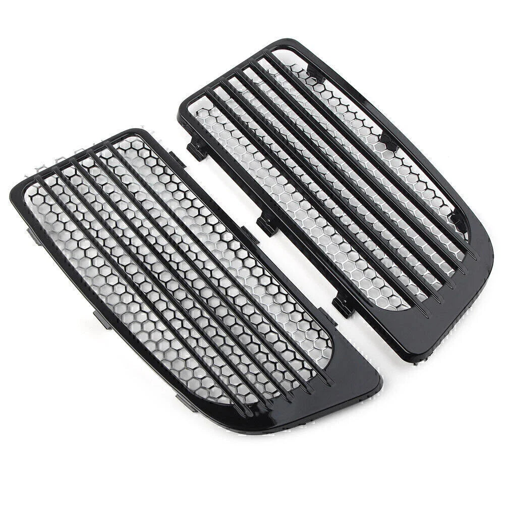 Black Lower Fairing Radiator Screen Guard Grills for Harley Touring (14-20)