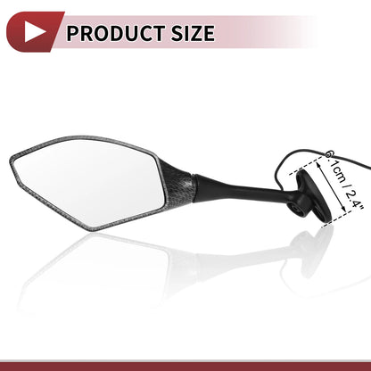 Set of 2 Rear View Mirrors for Honda CBR600RR (2003–2014) Aluminum