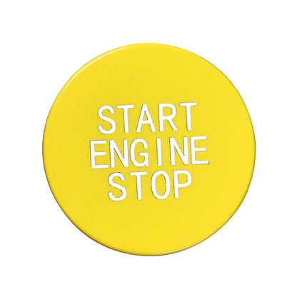 ABS Yellow Engine Start Stop Button Switch Cover Trim for BMW 3 Series (2012–2019)