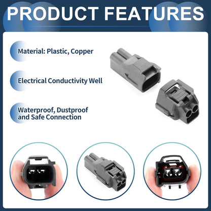 2 Pin Front Fog Light Assembly Connector Plug for Chevrolet