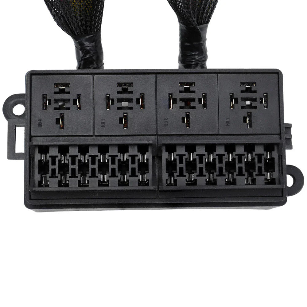 12V Pre-Wired Fuse Relay Box w/ 4 x 40A Relays & 12 Fuses for Car Marine Boat