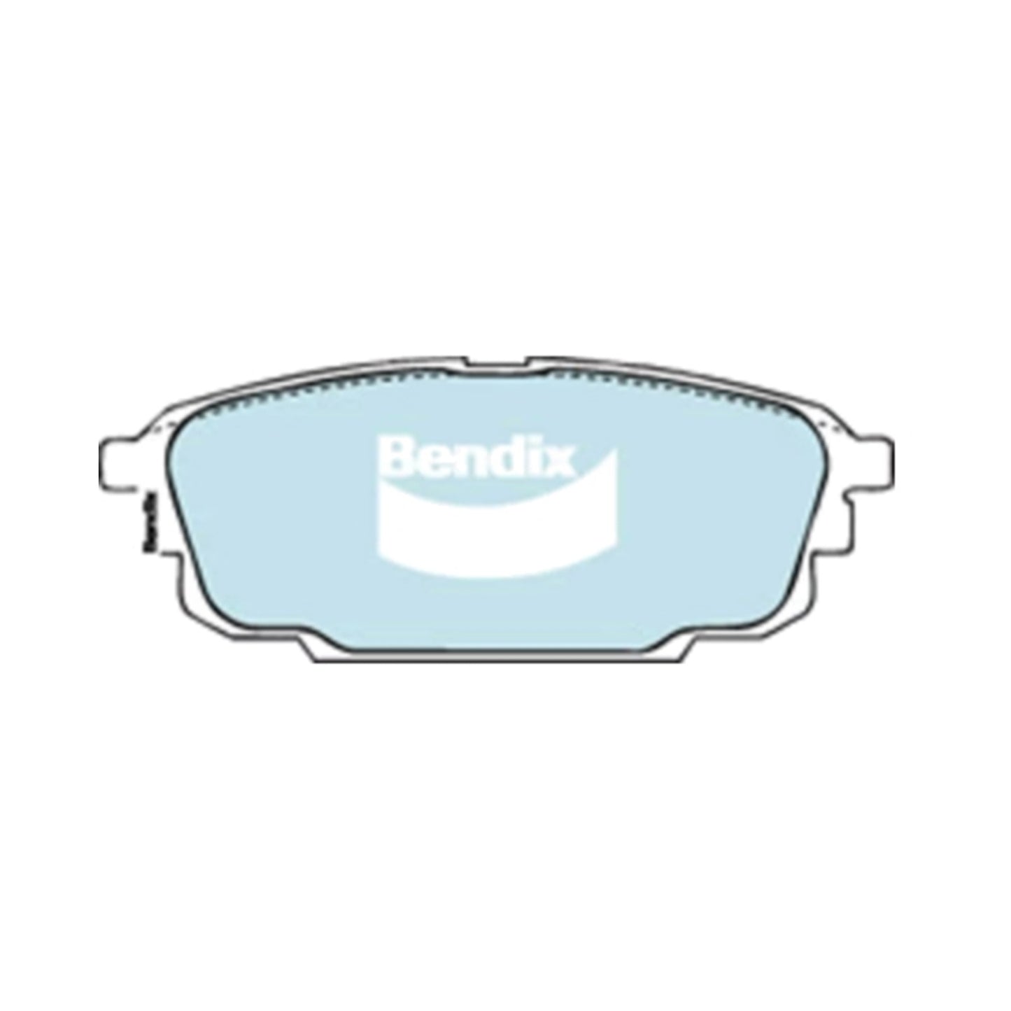 Set of 4 Bendix Rear Disc Brake Pads for Mazda 626 (1997–2002)