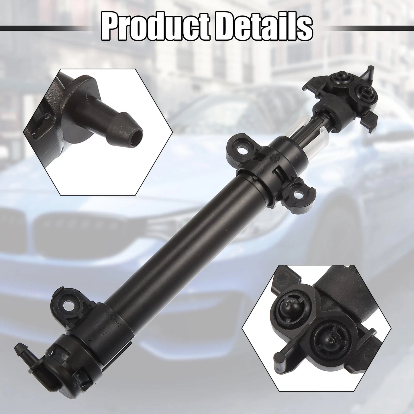 2X Headlight Washer Nozzle Sprayer Jet for Jaguar XJ