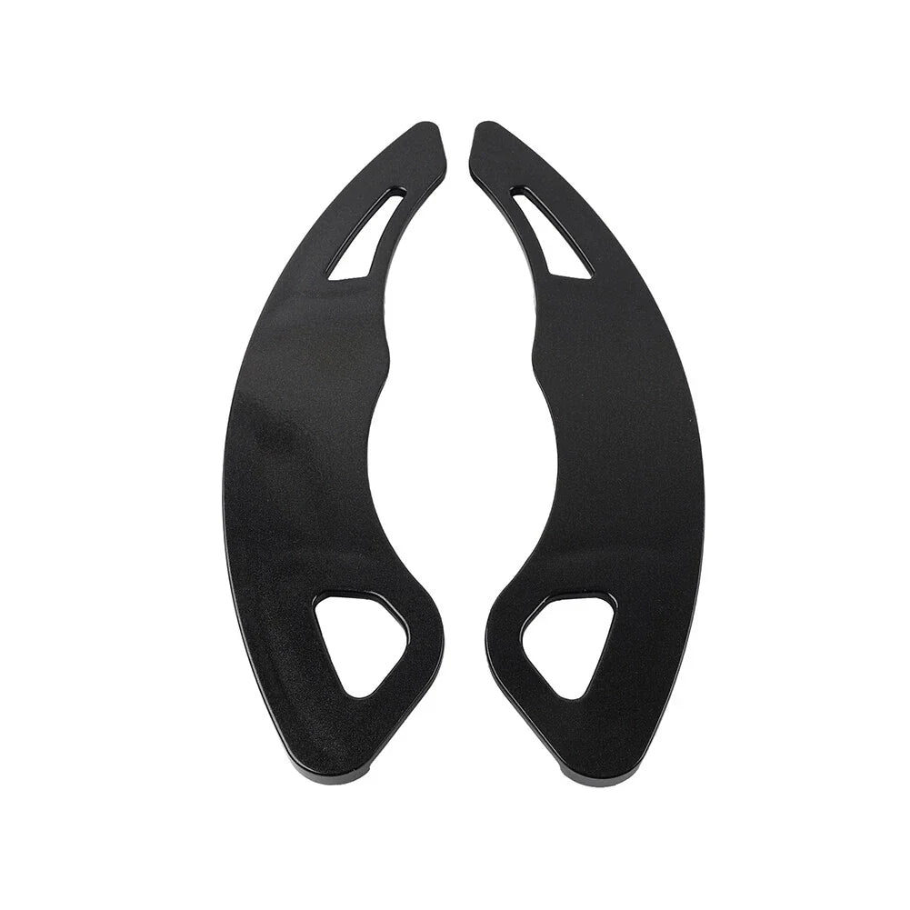Black Steering Wheel Paddle Shifter Extensions for VW Golf, Polo, Jetta, Scirocco (2013-2020)