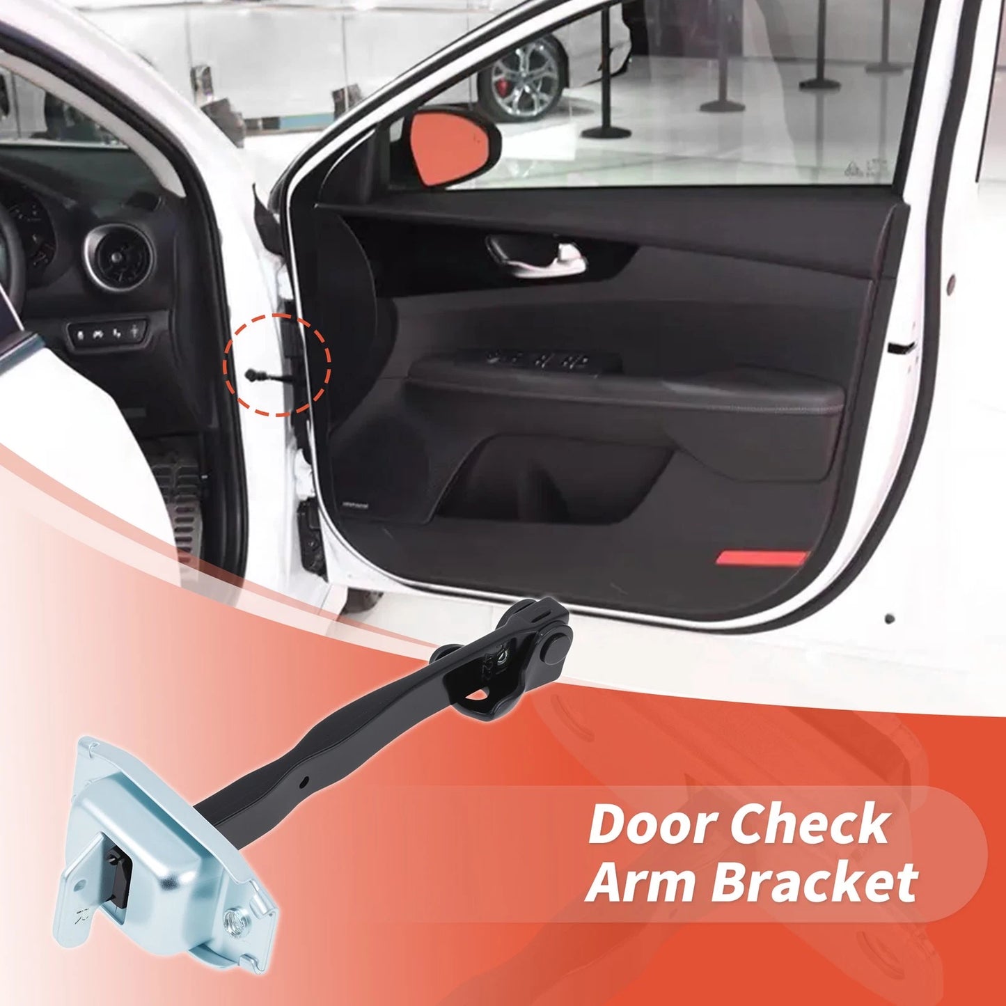 Set of 2 Rear LH RH Door Check Strap Limiter for Toyota RAV4 (2014–2018) 686300R030/6863042040