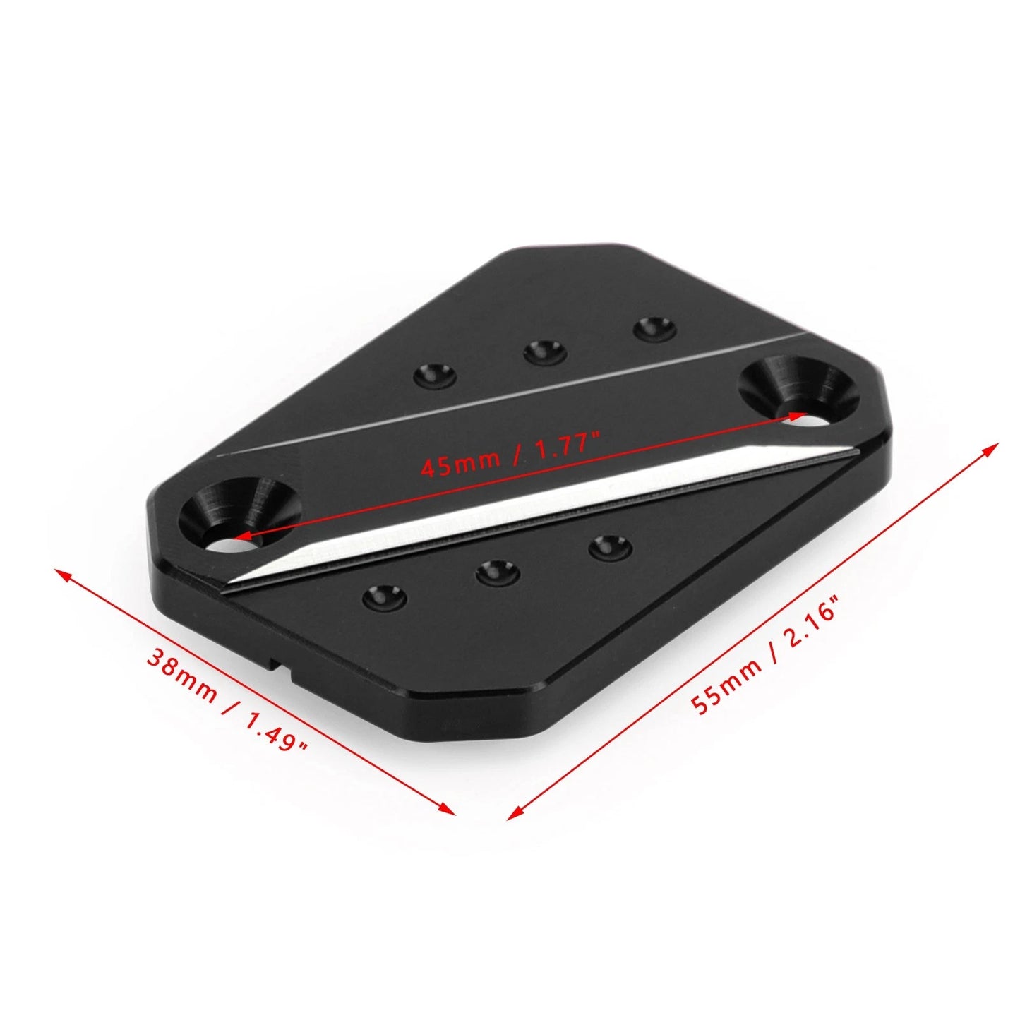 Black Front Brake Tank Cap for Aprilia SR MAX 300/250 GPR 250/R (2011–2019)