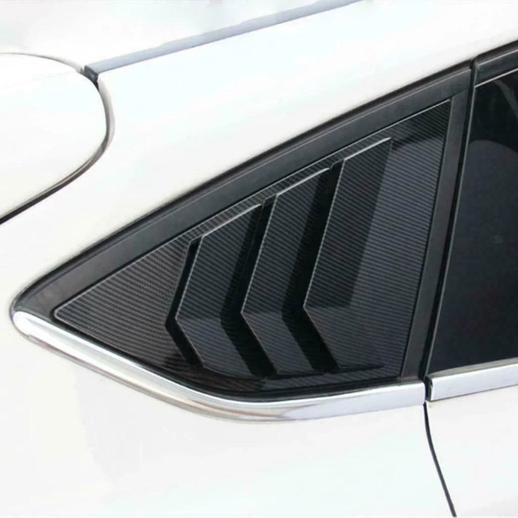 2x Rear Side Window Quarter Louver Cover Trim for Ford Focus ST RS (2012–2018)