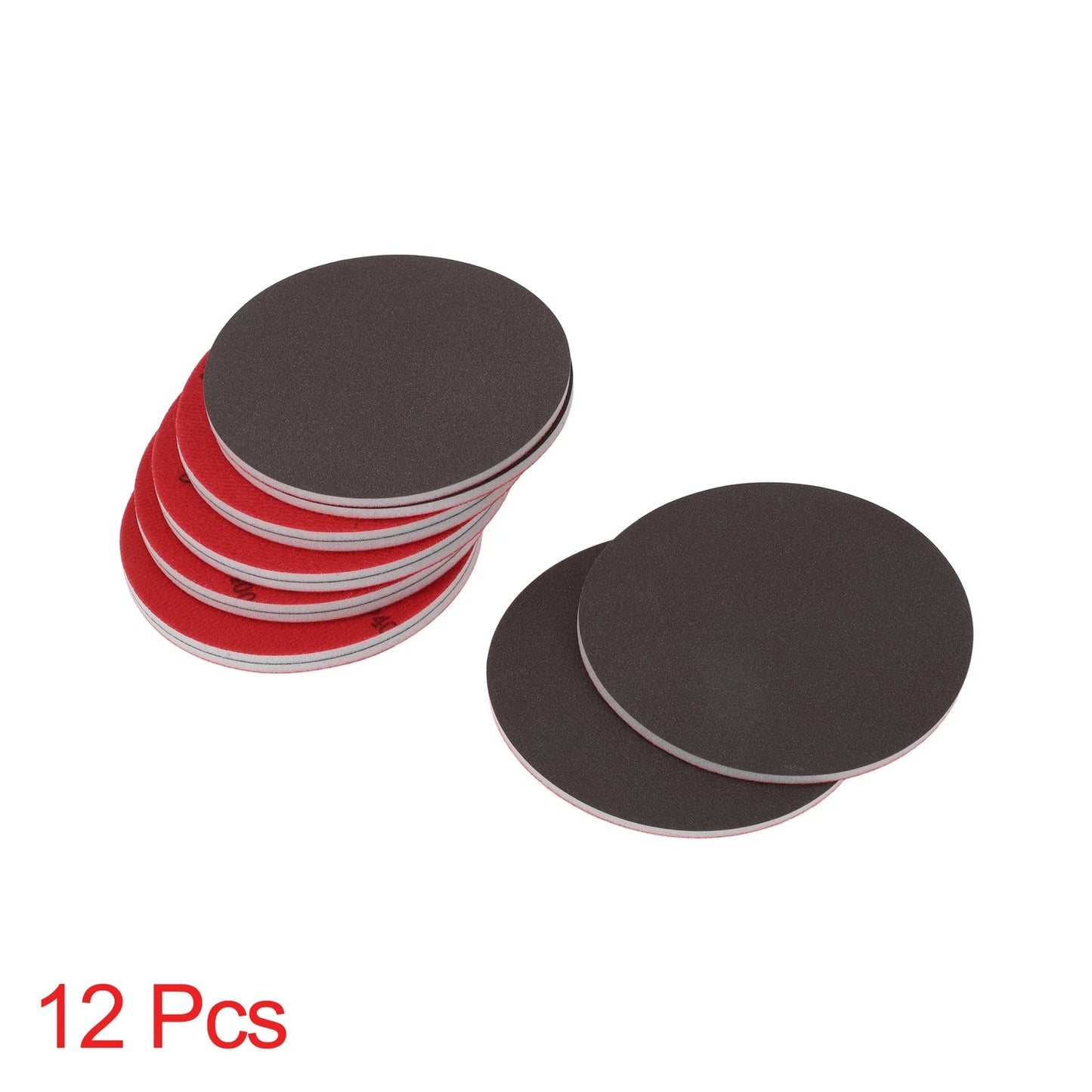 Set of 12 P400 Sanding Sponge Pads 5.91"x5.91" Washable and Reusable