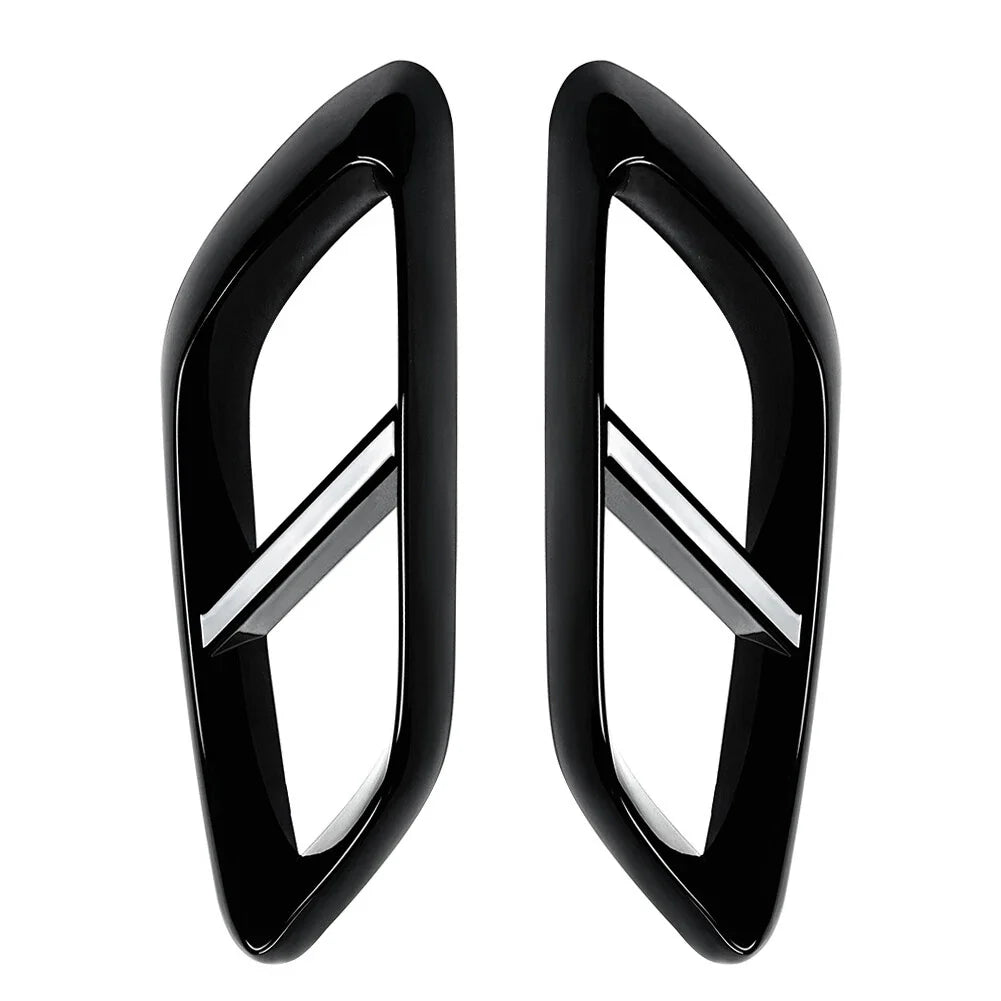 Black Rear Throat Exhaust Pipe Cover Trim for Mercedes Benz E Class (2024+)