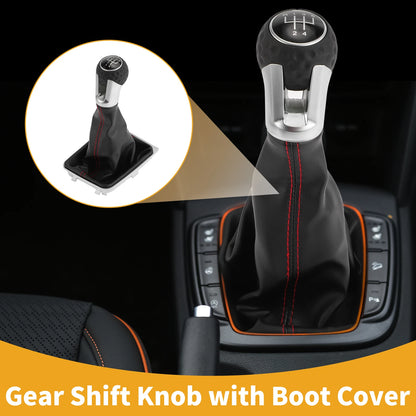 5 Speed Gear Shifter Knob with Cover for Volkswagen Golf GTI (2013–2018)