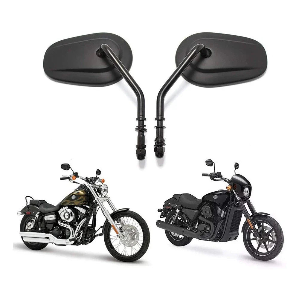Black Rear View Side Mirror for Harley Davidson Fatboy (1990-2017)