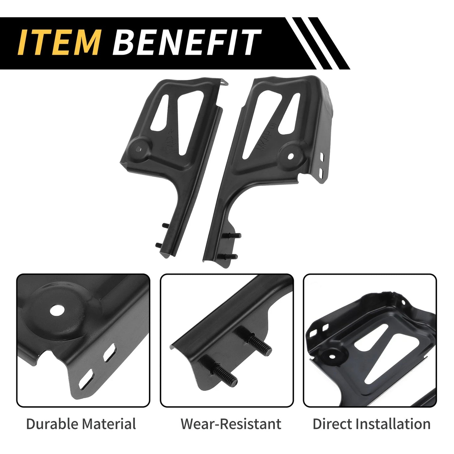 Pair Front Bumper Support Bracket for Toyota Tacoma (2016–2021) No. 5327404040
