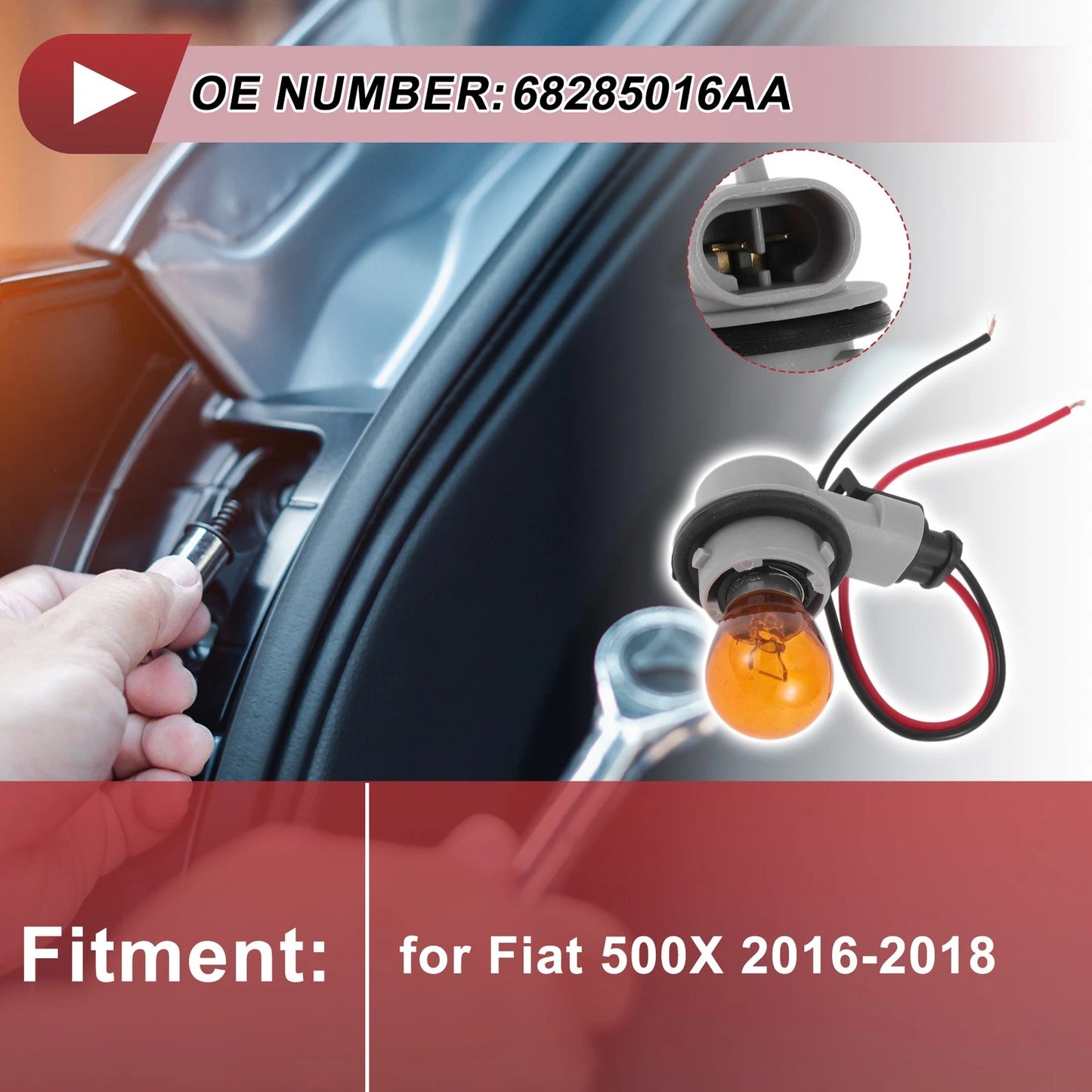 Tail Light Socket Wiring for Fiat 500X (2016–2018) No. 68285016AA