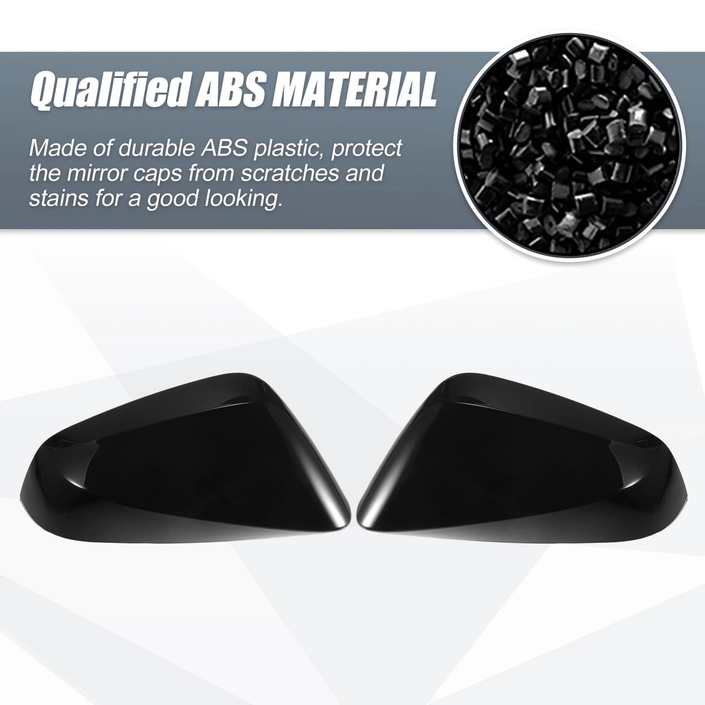1 Pair Rearview Mirror Cover Caps for Lexus RX (2023) - Gloss Black