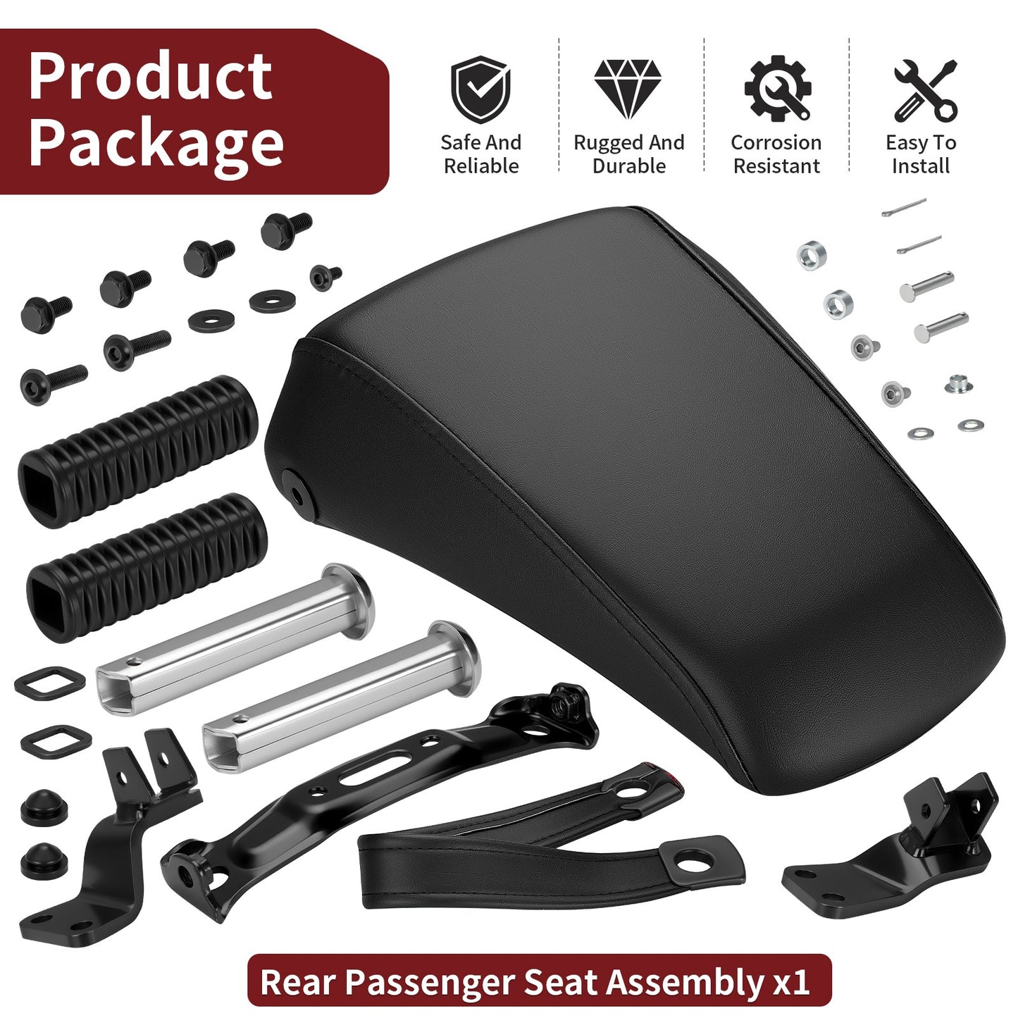 Rear Passenger Seat & Footpeg Kit for Honda Fury 1300 (2010–2024)