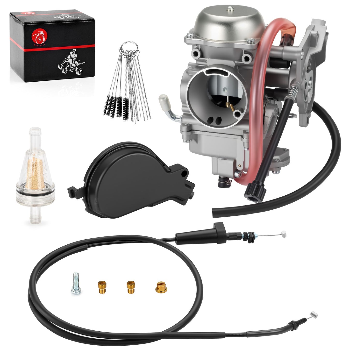 Carburetor, Throttle Cable & Fuel Filter for Arctic Cat 400 (2000–2006)
