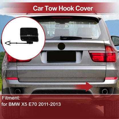 Tow Hook Cover Cap for BMW X5 E70 (2011–2013) No. 51127271816 Black