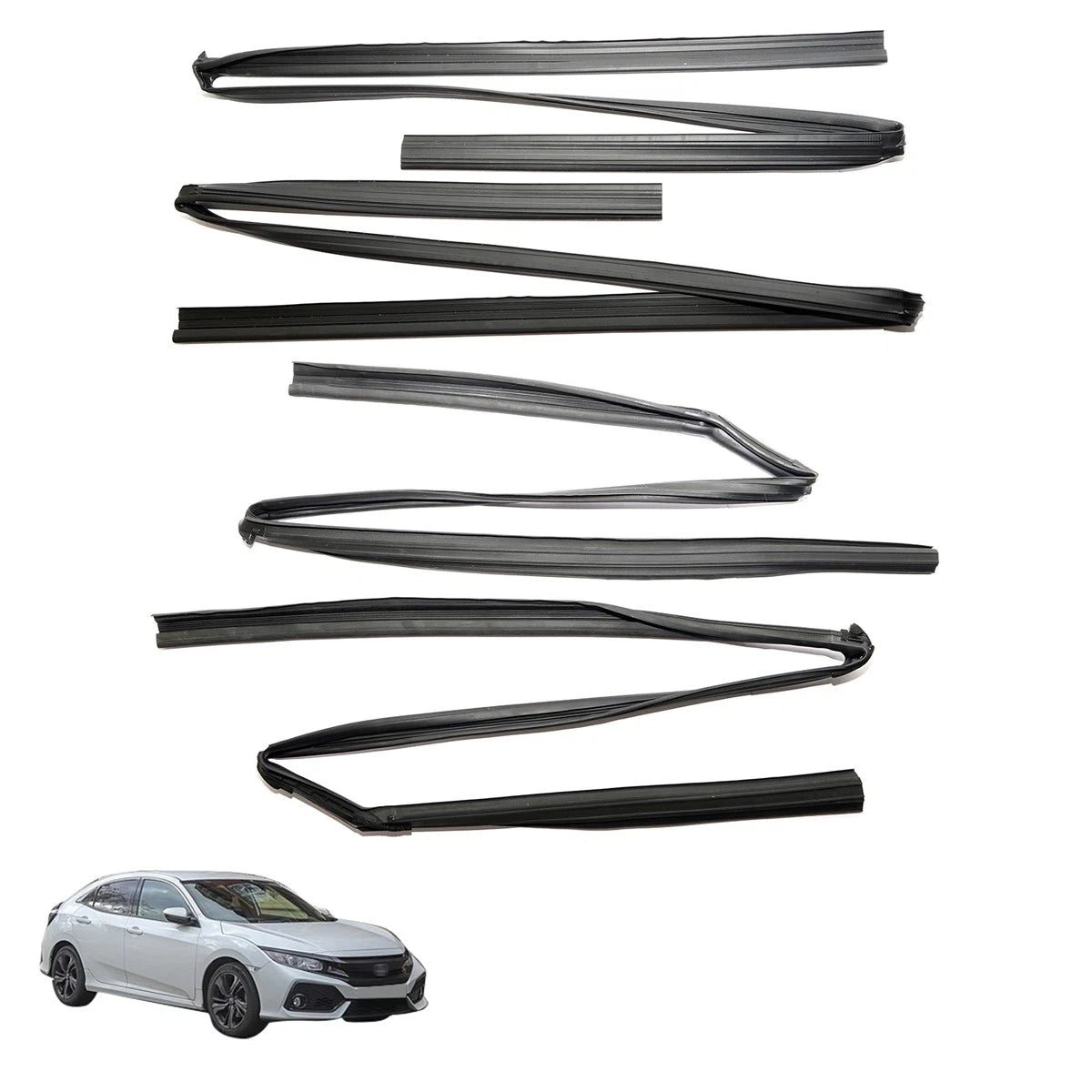 Rear Door Glass Run Channel for Honda Civic 4-Door (2017–2020)