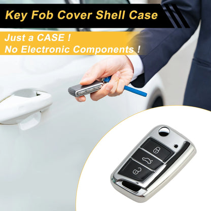 TPU Car Key Case for VW Golf, Polo 2G, 6R, 6C (3 Buttons)