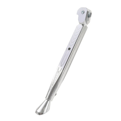 CNC Adjustable Kickstand Foot for Motorcycle Universal  Silver