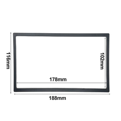 Radio Panel Surround / 2DIN / ABS Plastic Black Ultra-thin  (YYYY–YYYY)