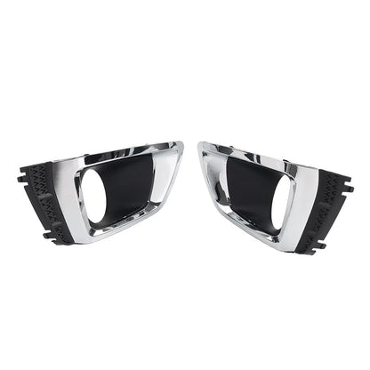 Set of 2 Front Bumper Fog Light Bezels Chrome for Subaru Forester (2014–2018)