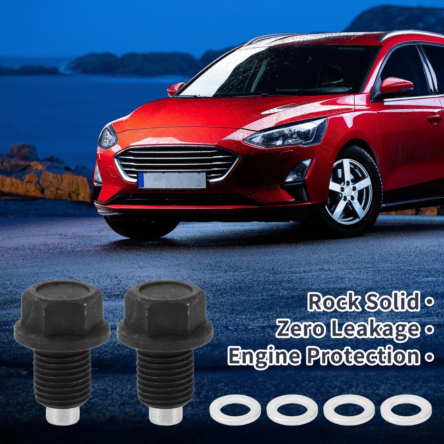 Set of 1 M14x1.5 Engine Oil Drain Plug with Gasket for Car Motorcycle