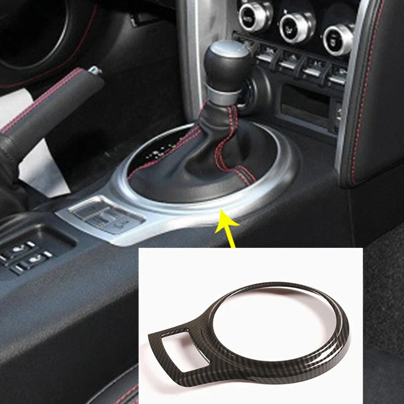 6Pcs Carbon Fiber Interior Trim Cover Set for Toyota GT86 Scion FR-S Subaru BRZ