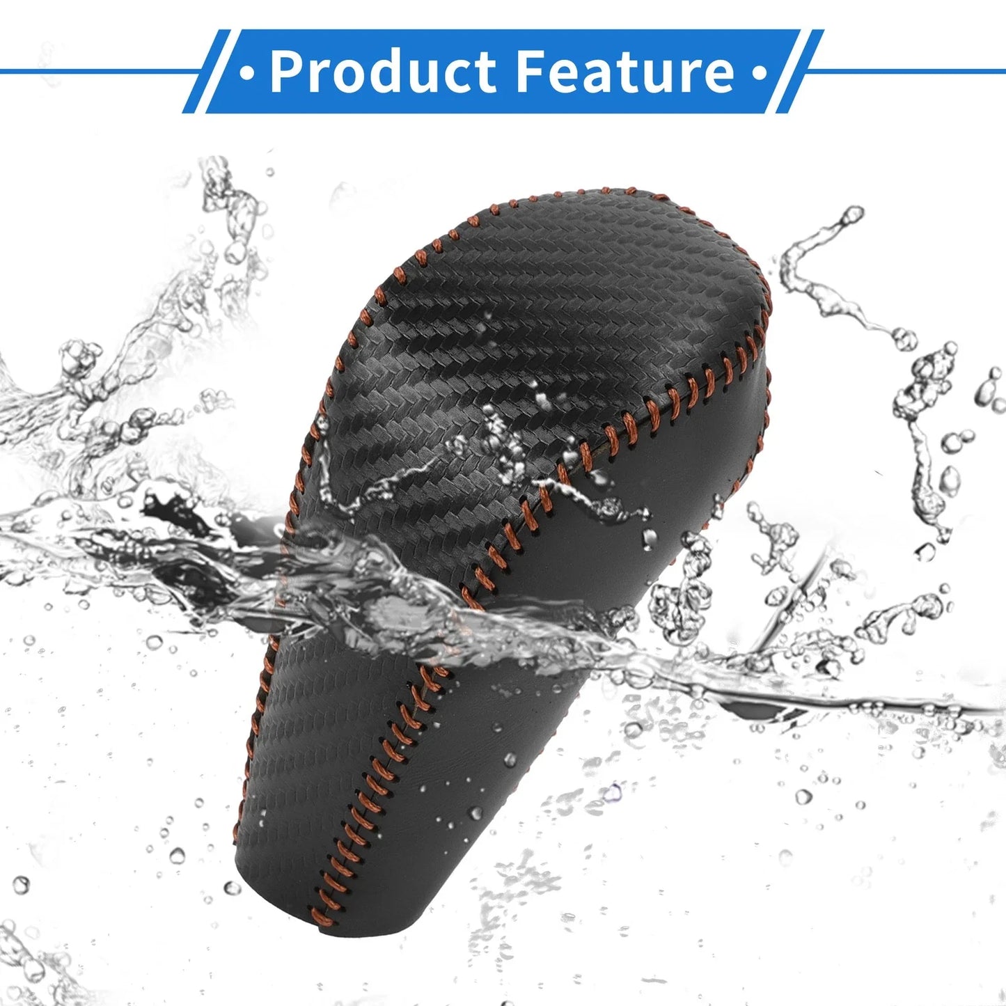 Car Gear Shift Knob Cover for Chevrolet Cruze 2011-2015 Black Carbon Fiber