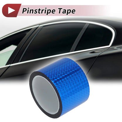 Pinstripe Tape 70mm x 50m for Car Motorcycle Boat Laser Blue (1 Pcs)