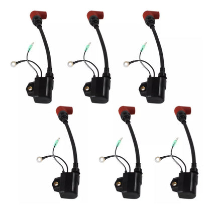 Set of 6 Ignition Coils for Yamaha Outboard 115-225 HP (2-Stroke)